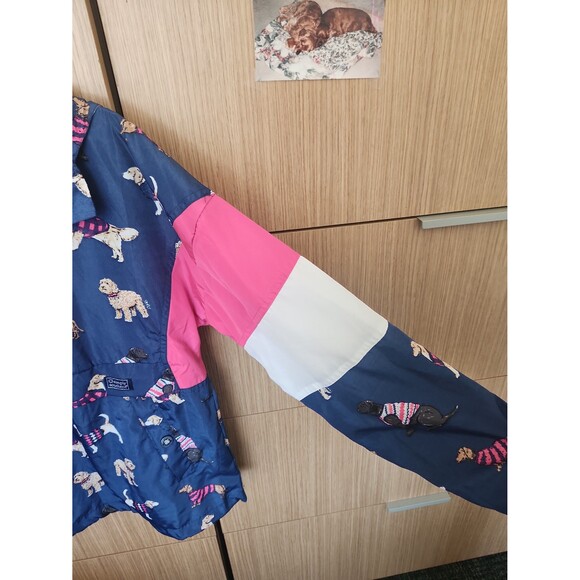 Simply Southern Women's Half-zip Windbreaker w/ Dogs All Over Size M NWT - Picture 7 of 8